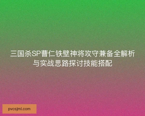 三国杀SP曹仁铁壁神将攻守兼备全解析与实战思路探讨技能搭配